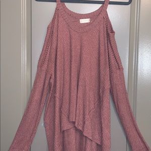 Altar’d state long sleep open shoulder top